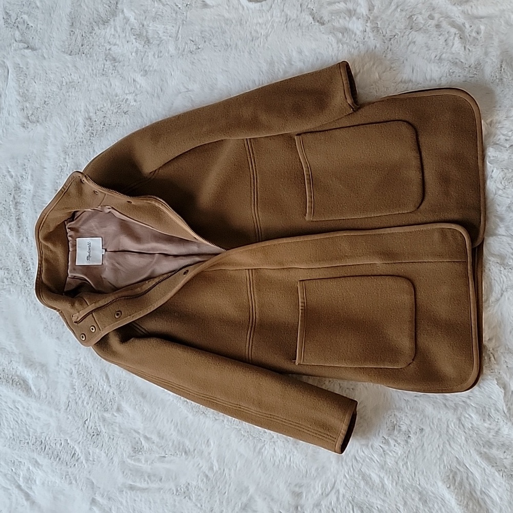 Madewell Estate Cocoon Brown Wool Coat